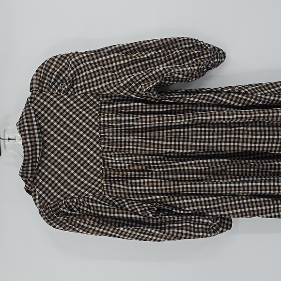 Samsoe Samsoe Opal Collared Midi Plaid Dress Size XS - Picture 5 of 10